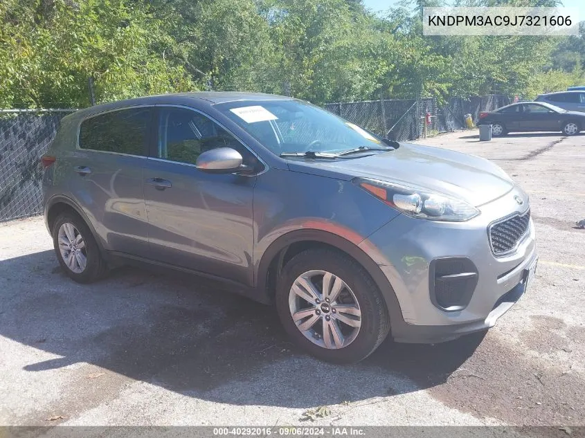 2018 Kia Sportage Lx VIN: KNDPM3AC9J7321606 Lot: 40292016