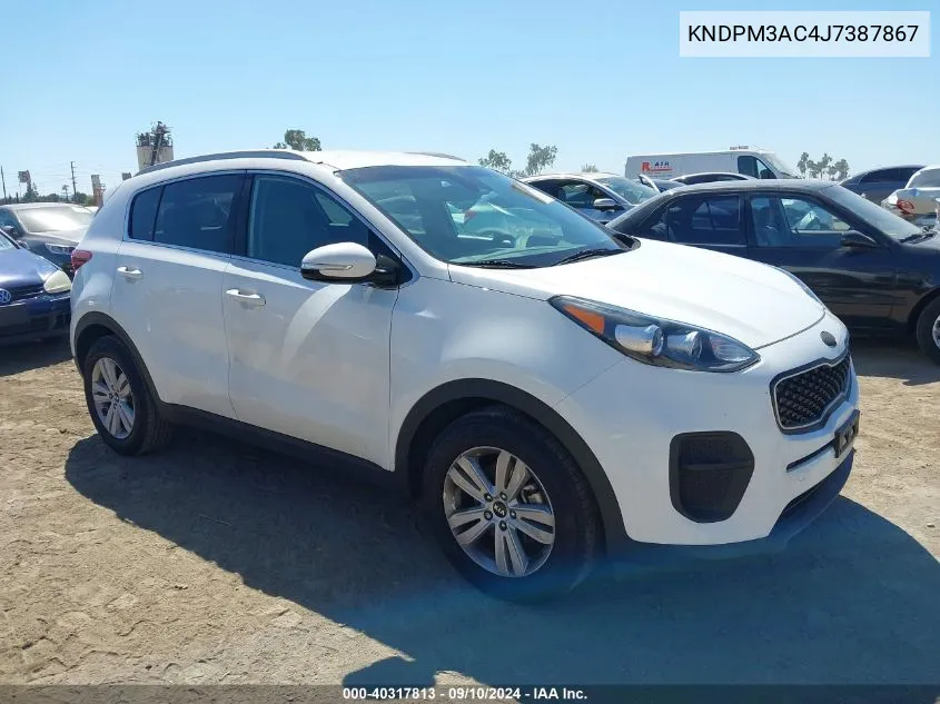 KNDPM3AC4J7387867 2018 Kia Sportage Lx