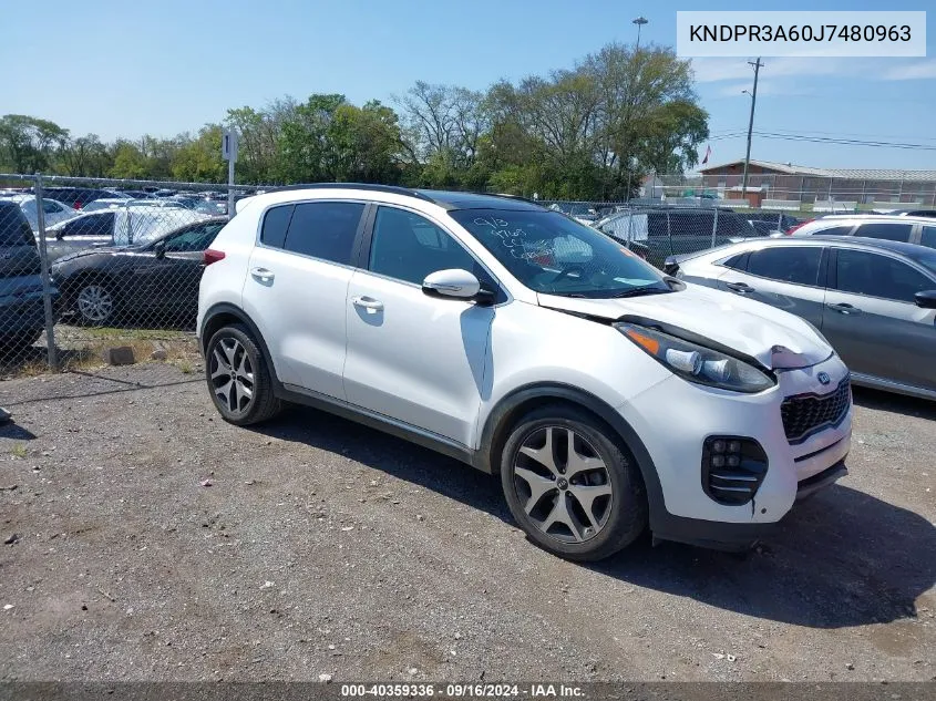 KNDPR3A60J7480963 2018 Kia Sportage Sx Turbo