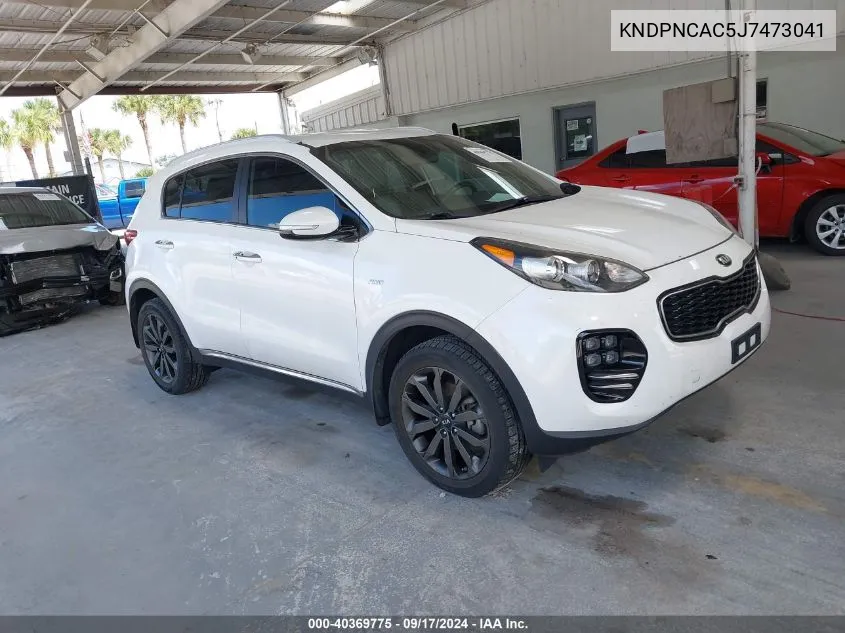 KNDPNCAC5J7473041 2018 Kia Sportage Ex