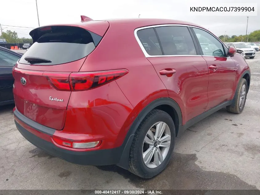 2018 Kia Sportage Lx VIN: KNDPMCAC0J7399904 Lot: 40412417