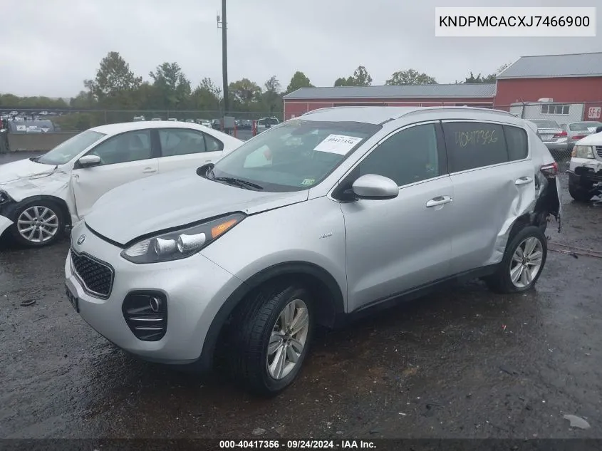 2018 Kia Sportage Lx VIN: KNDPMCACXJ7466900 Lot: 40417356