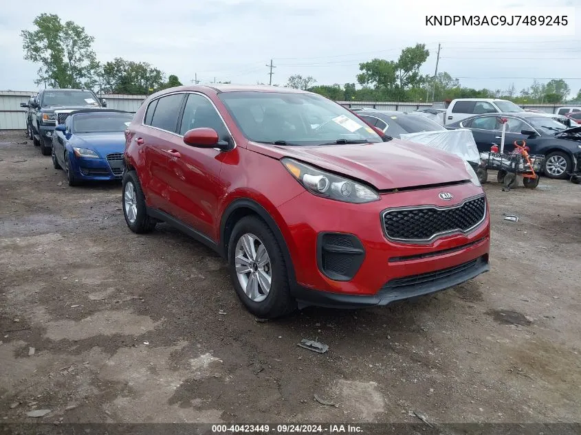 2018 Kia Sportage Lx VIN: KNDPM3AC9J7489245 Lot: 40423449