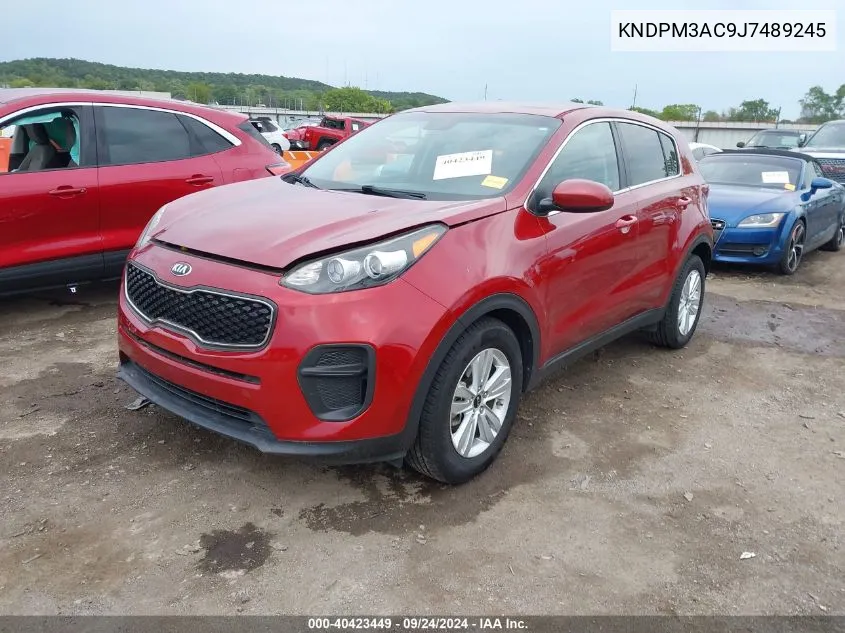 2018 Kia Sportage Lx VIN: KNDPM3AC9J7489245 Lot: 40423449