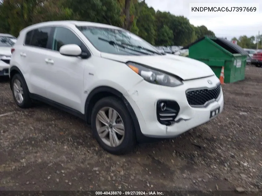 2018 Kia Sportage Lx VIN: KNDPMCAC6J7397669 Lot: 40438870