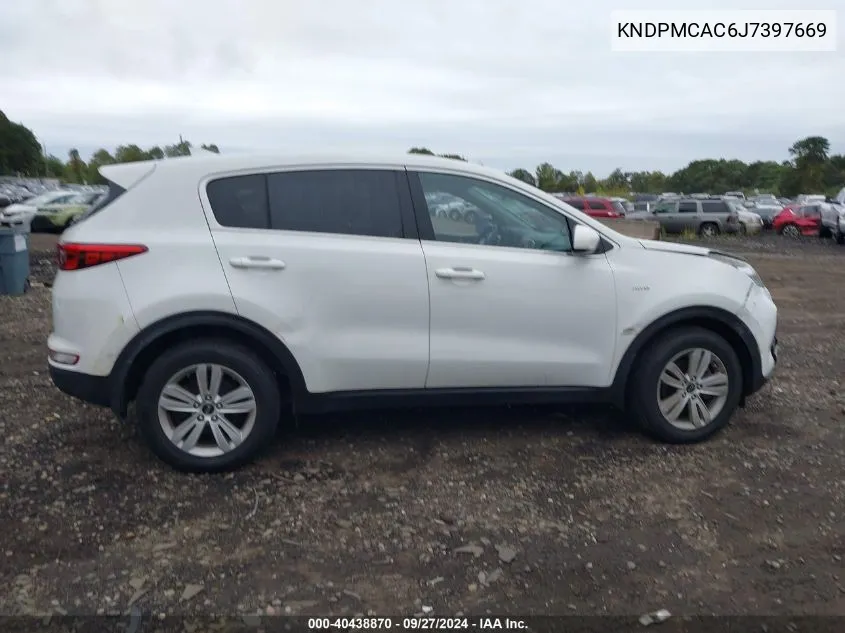 2018 Kia Sportage Lx VIN: KNDPMCAC6J7397669 Lot: 40438870