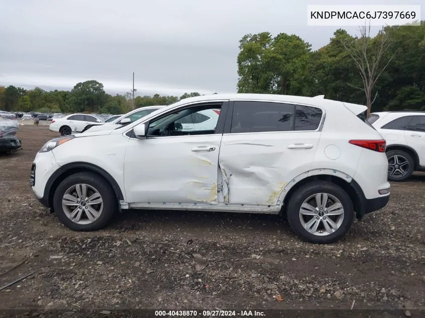 KNDPMCAC6J7397669 2018 Kia Sportage Lx