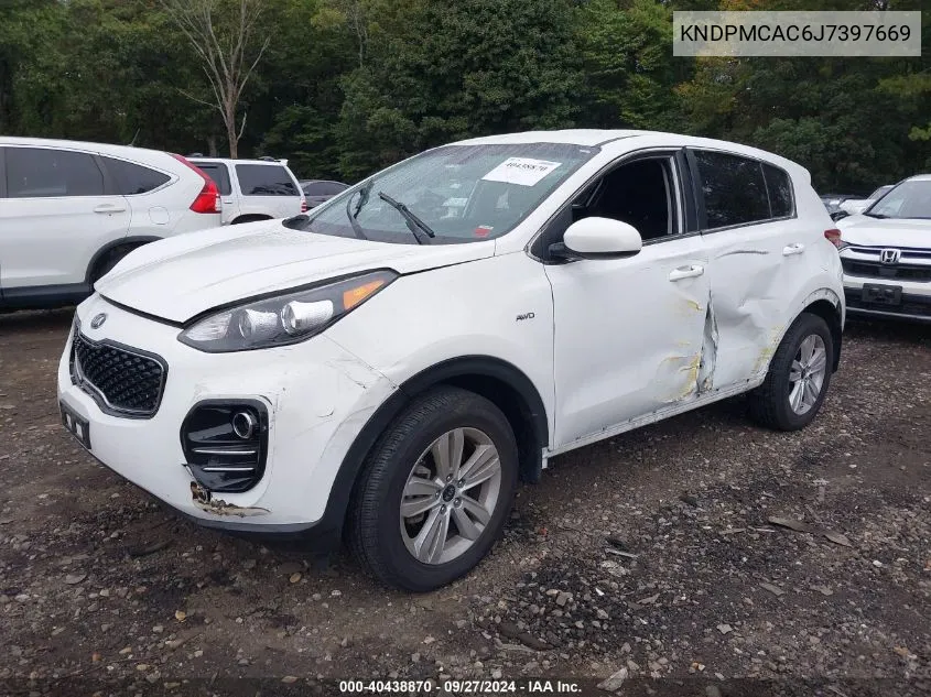 KNDPMCAC6J7397669 2018 Kia Sportage Lx