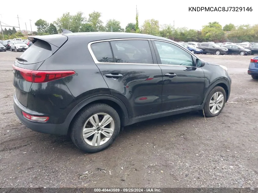 KNDPMCAC8J7329146 2018 Kia Sportage Lx