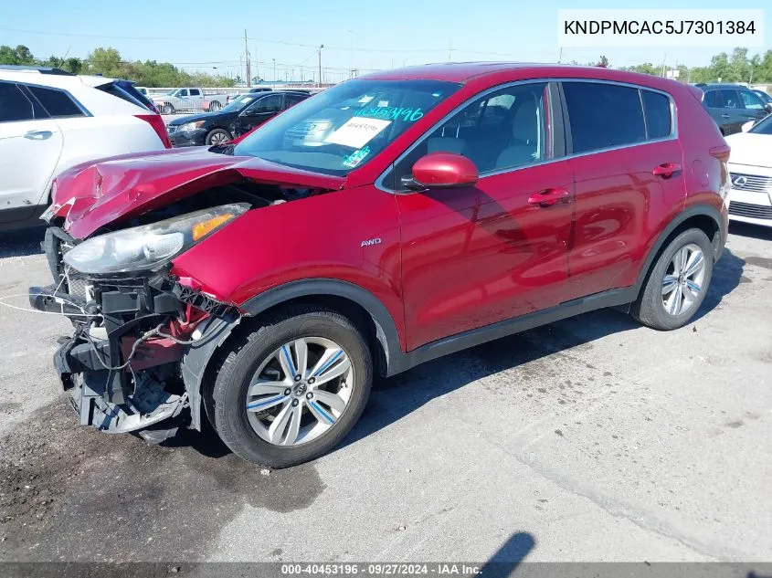 KNDPMCAC5J7301384 2018 Kia Sportage Lx