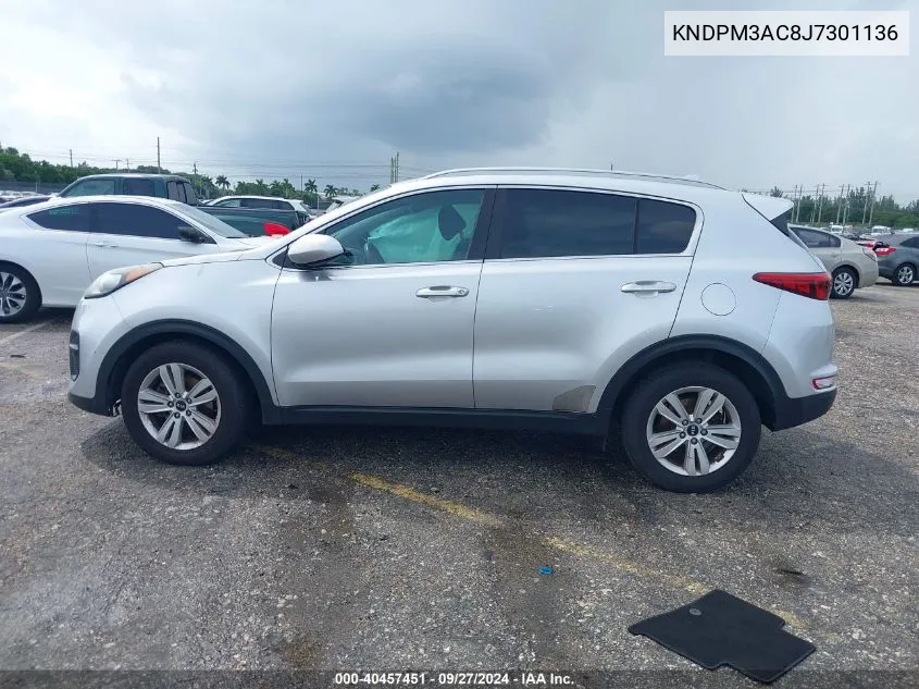 KNDPM3AC8J7301136 2018 Kia Sportage Lx