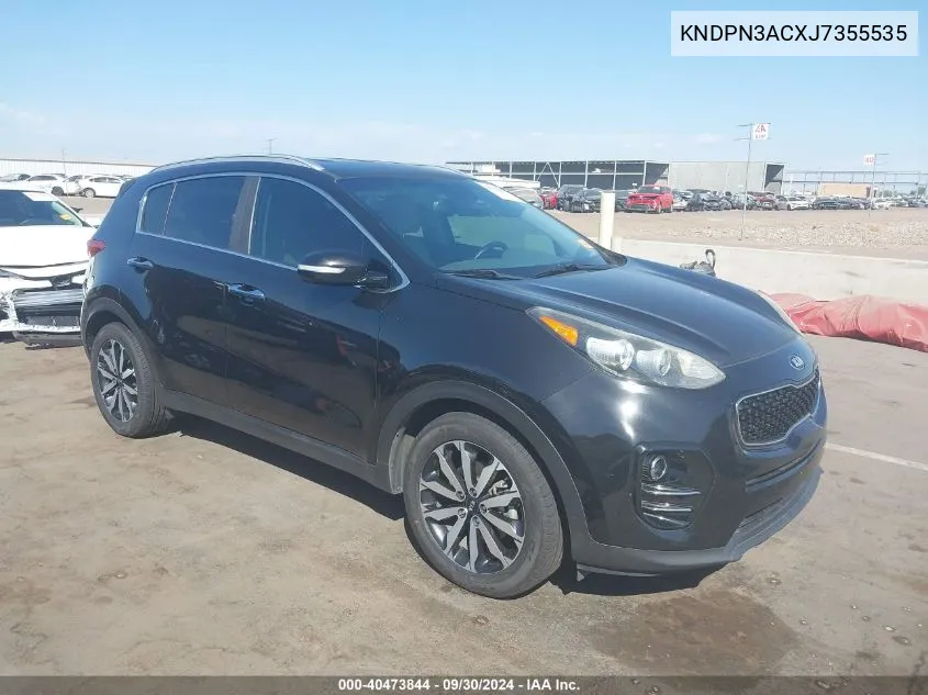 2018 Kia Sportage Ex VIN: KNDPN3ACXJ7355535 Lot: 40473844