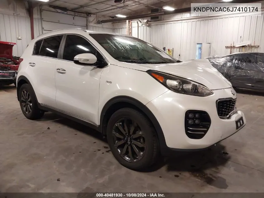 KNDPNCAC6J7410174 2018 Kia Sportage Ex