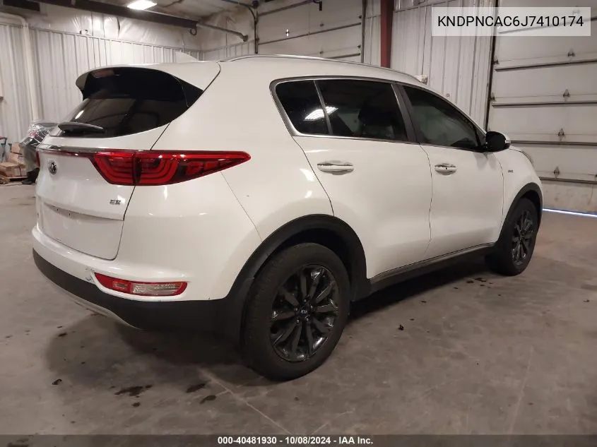 KNDPNCAC6J7410174 2018 Kia Sportage Ex