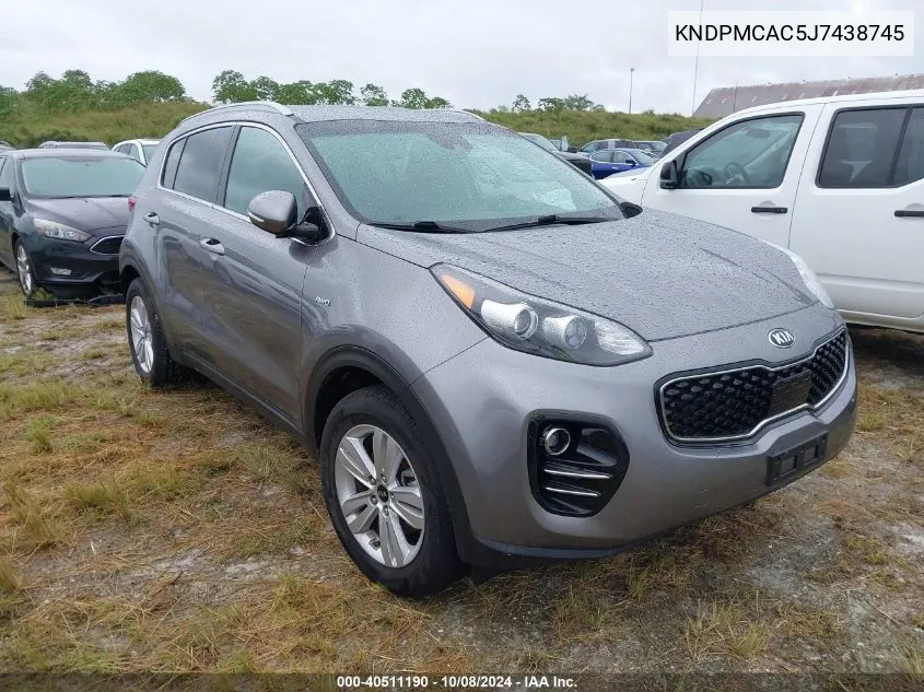 2018 Kia Sportage Lx VIN: KNDPMCAC5J7438745 Lot: 40511190