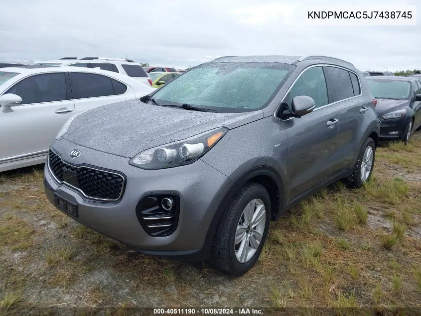 2018 Kia Sportage Lx VIN: KNDPMCAC5J7438745 Lot: 40511190