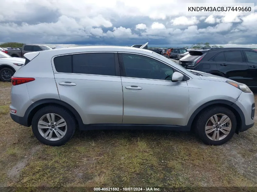 2018 Kia Sportage Lx VIN: KNDPM3AC8J7449660 Lot: 40521592