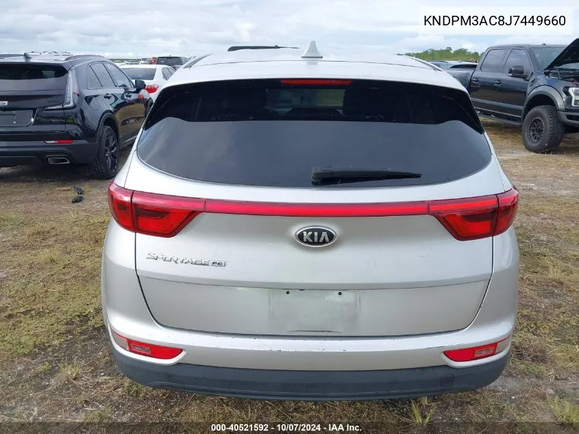 2018 Kia Sportage Lx VIN: KNDPM3AC8J7449660 Lot: 40521592