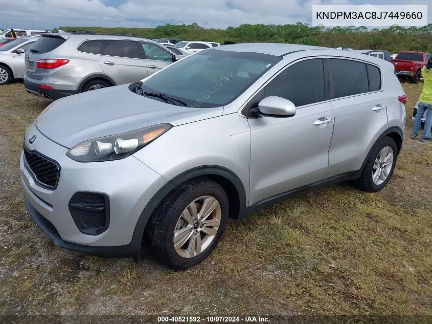 2018 Kia Sportage Lx VIN: KNDPM3AC8J7449660 Lot: 40521592