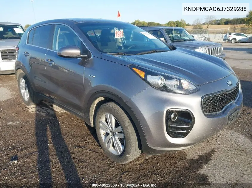 2018 Kia Sportage Lx VIN: KNDPMCAC6J7329288 Lot: 40522359