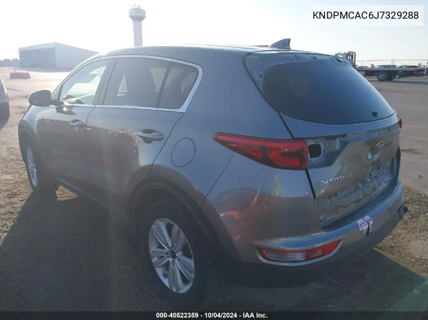 2018 Kia Sportage Lx VIN: KNDPMCAC6J7329288 Lot: 40522359