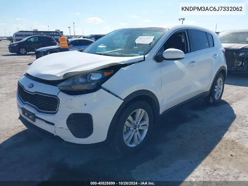 2018 Kia Sportage Lx VIN: KNDPM3AC6J7332062 Lot: 40525899