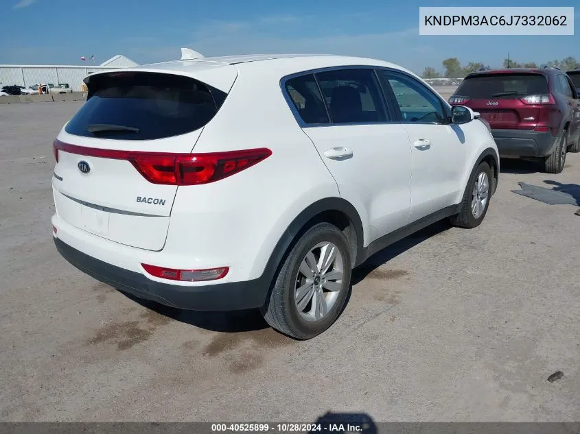 2018 Kia Sportage Lx VIN: KNDPM3AC6J7332062 Lot: 40525899