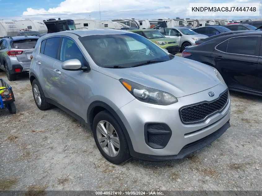 KNDPM3AC8J7444748 2018 Kia Sportage Lx