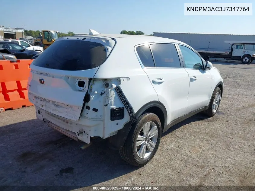 2018 Kia Sportage Lx VIN: KNDPM3AC3J7347764 Lot: 40528825