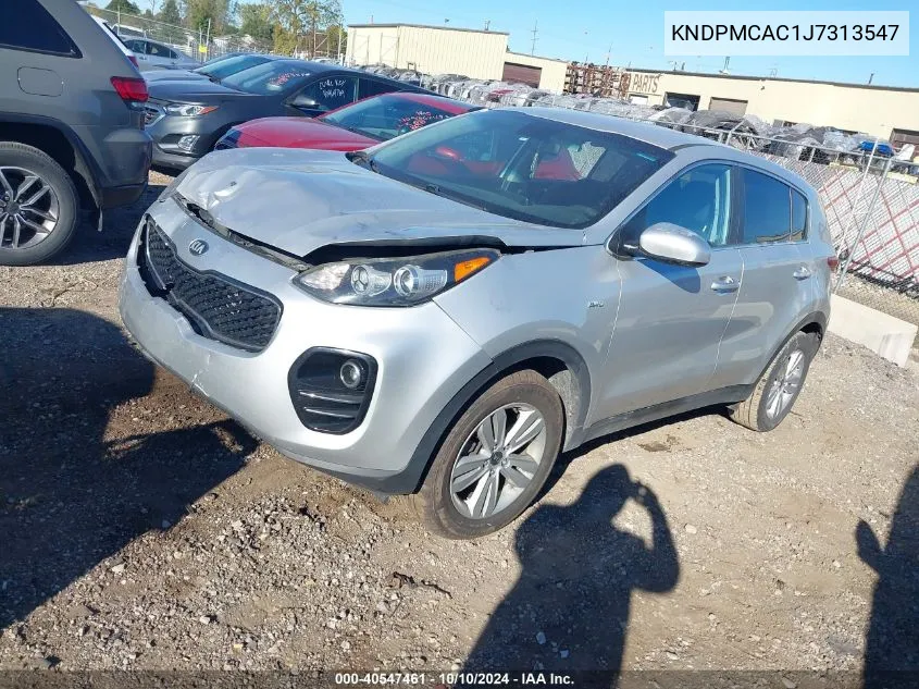 2018 Kia Sportage Lx VIN: KNDPMCAC1J7313547 Lot: 40547461