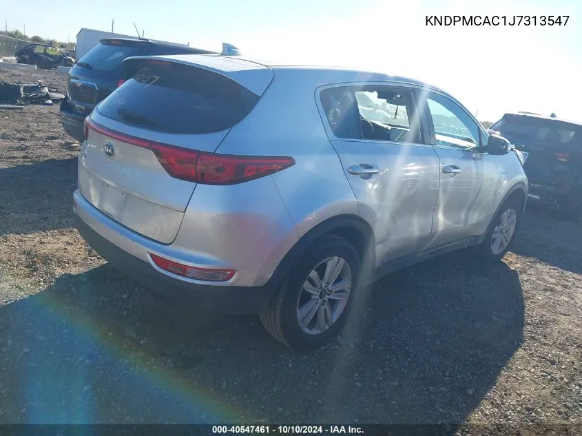 2018 Kia Sportage Lx VIN: KNDPMCAC1J7313547 Lot: 40547461