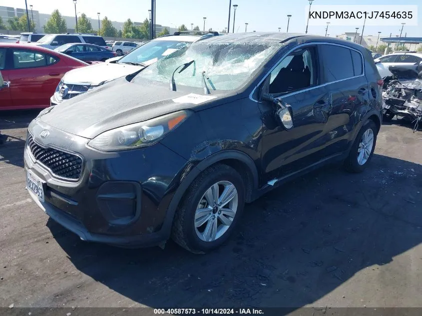 2018 Kia Sportage Lx VIN: KNDPM3AC1J7454635 Lot: 40587573