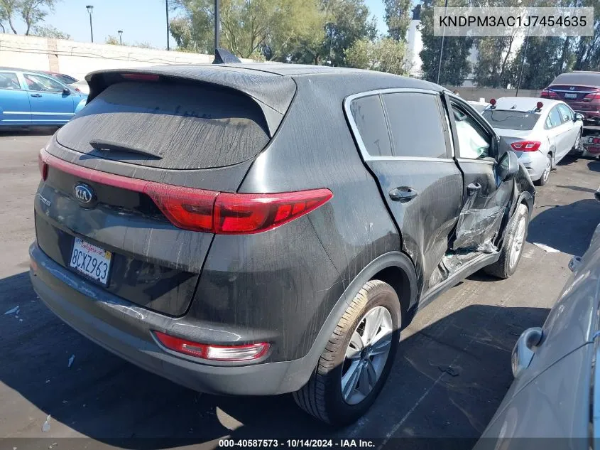 2018 Kia Sportage Lx VIN: KNDPM3AC1J7454635 Lot: 40587573