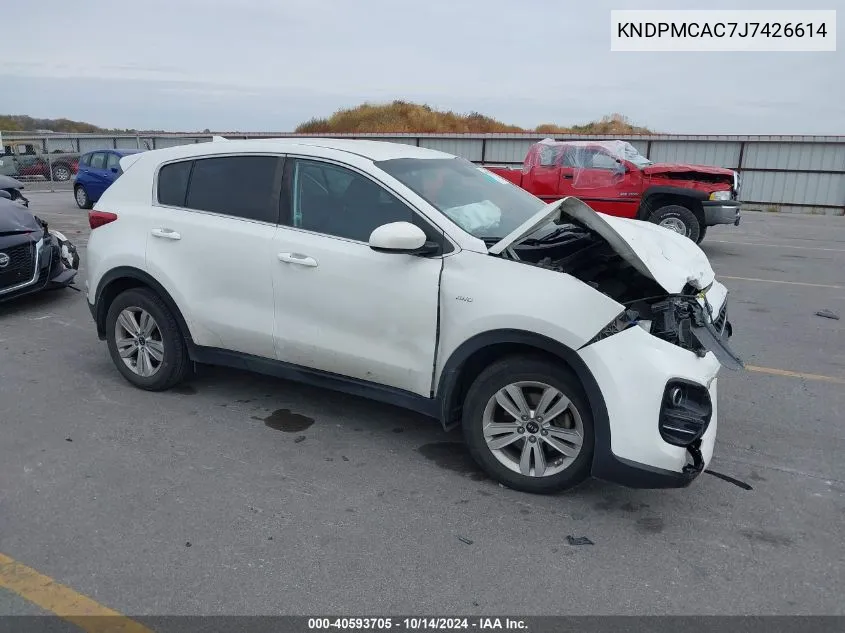 2018 Kia Sportage Lx VIN: KNDPMCAC7J7426614 Lot: 40593705