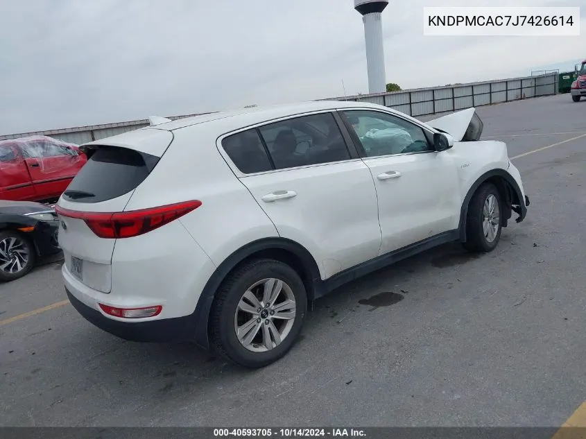 2018 Kia Sportage Lx VIN: KNDPMCAC7J7426614 Lot: 40593705