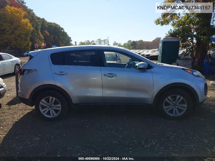 2018 Kia Sportage Lx VIN: KNDPMCAC9J7348157 Lot: 40596980