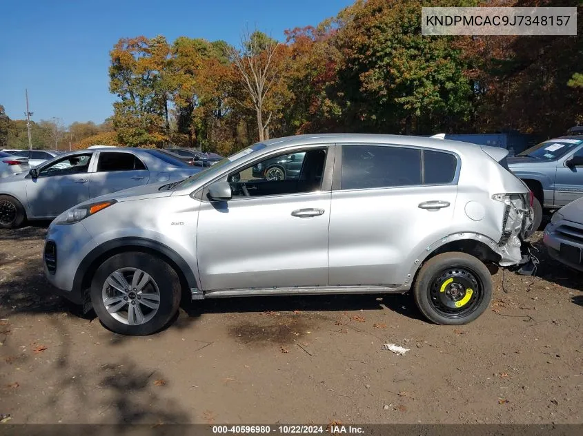 2018 Kia Sportage Lx VIN: KNDPMCAC9J7348157 Lot: 40596980