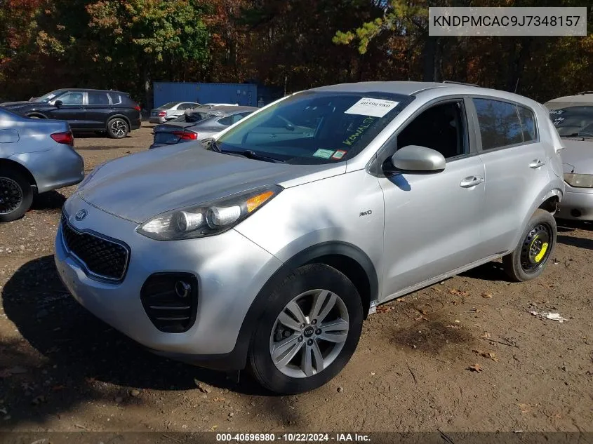 2018 Kia Sportage Lx VIN: KNDPMCAC9J7348157 Lot: 40596980