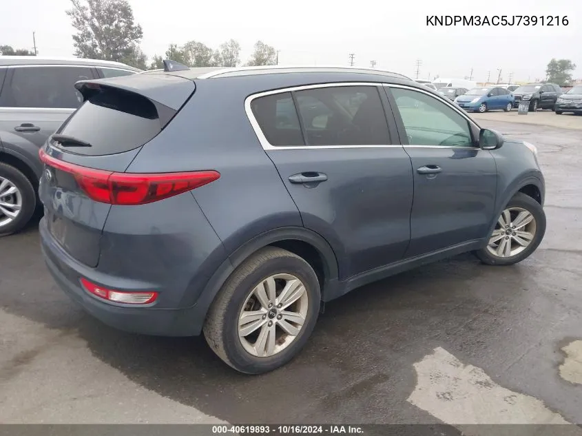 2018 Kia Sportage Lx VIN: KNDPM3AC5J7391216 Lot: 40619893