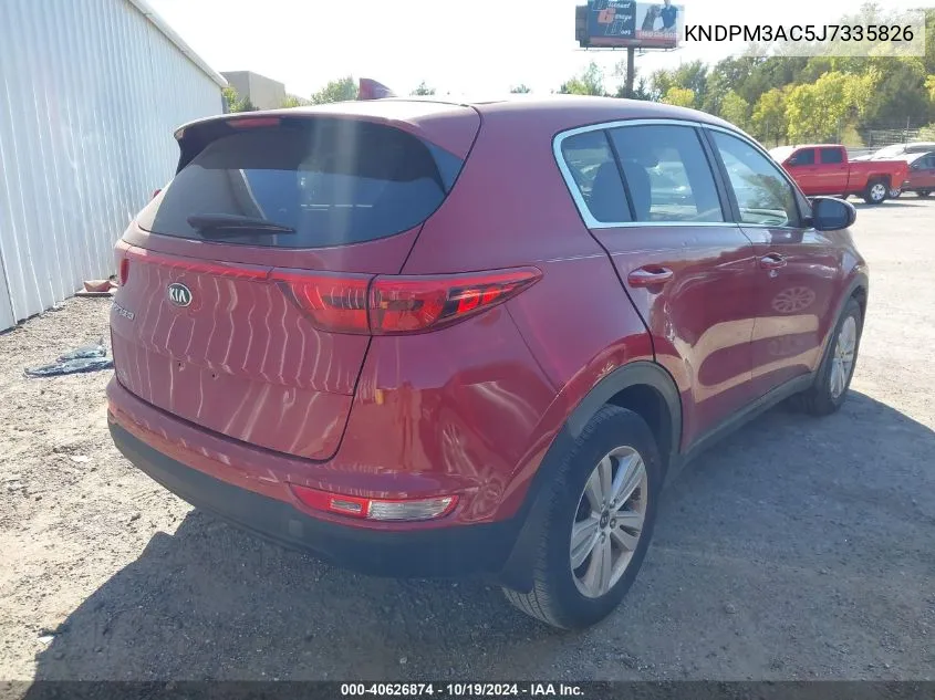 2018 Kia Sportage Lx VIN: KNDPM3AC5J7335826 Lot: 40626874