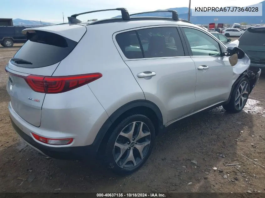 2018 Kia Sportage Sx Turbo VIN: KNDPRCA67J7364028 Lot: 40637135