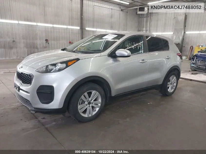 2018 Kia Sportage Lx VIN: KNDPM3AC4J7488052 Lot: 40639104