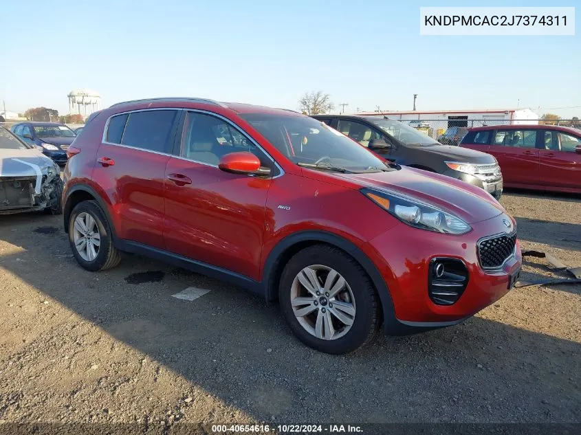 2018 Kia Sportage Lx VIN: KNDPMCAC2J7374311 Lot: 40654616