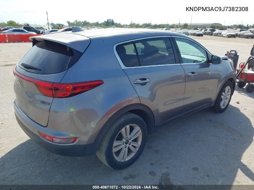 2018 Kia Sportage Lx VIN: KNDPM3AC9J7382308 Lot: 40671072