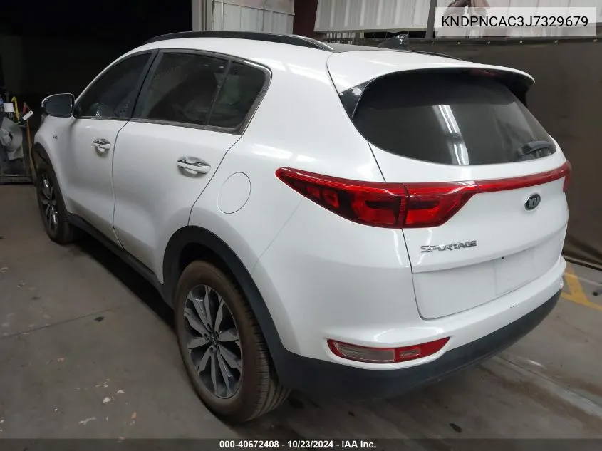 2018 Kia Sportage Ex VIN: KNDPNCAC3J7329679 Lot: 40672408