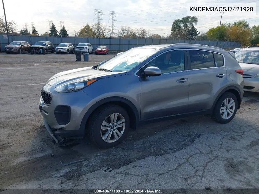 2018 Kia Sportage Lx VIN: KNDPM3AC5J7421928 Lot: 40677189