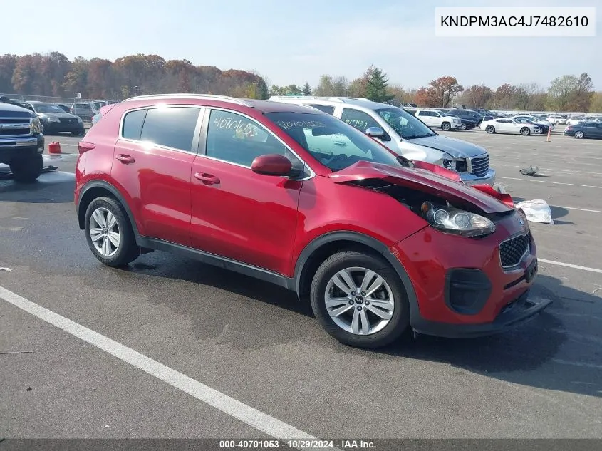 2018 Kia Sportage Lx VIN: KNDPM3AC4J7482610 Lot: 40701053