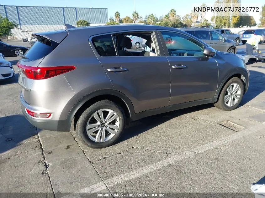 2018 Kia Sportage Lx VIN: KNDPM3AC7J7326772 Lot: 40718485