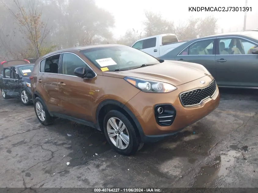 2018 Kia Sportage Lx VIN: KNDPMCAC2J7301391 Lot: 40764227