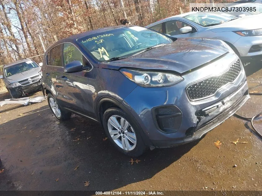 2018 Kia Sportage Lx VIN: KNDPM3AC8J7303985 Lot: 40812104